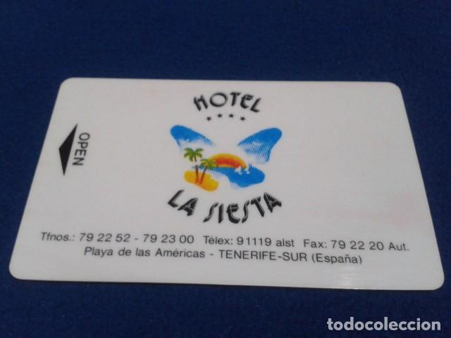 Collezionismo: LLAVE / TARJETA MAGN&Eacute;TICA HOTEL LA SIESTA. TENERIFE SUR PLAYA DE LAS AMERICAS DE LOS 90