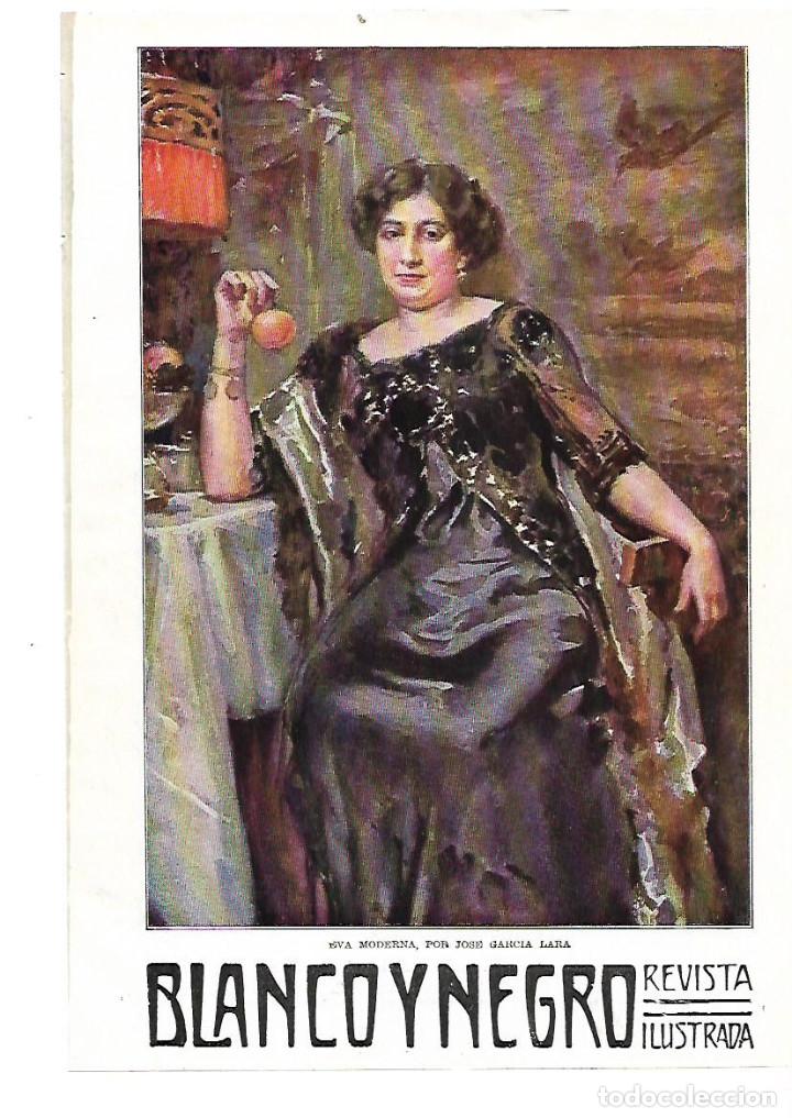 Collectionnisme: A&Ntilde;O 1914 RECORTE PRENSA PINTURA LAMINA DIBUJO REPRODUCCION EVA MODERNA JOSE GARCIA LARA