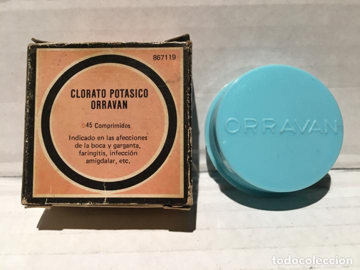 Coleccionismo: ANTIGUO MEDICAMENTO CLORATO POTASICO ORRAVAN
