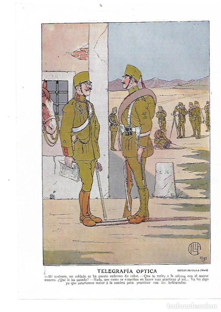 Collectionnisme: A&Ntilde;O 1914 RECORTE PRENSA DIBUJO HUMOR COMIC CARICATURA TELEGRAFIA OPTICA POR CILLA HIJO
