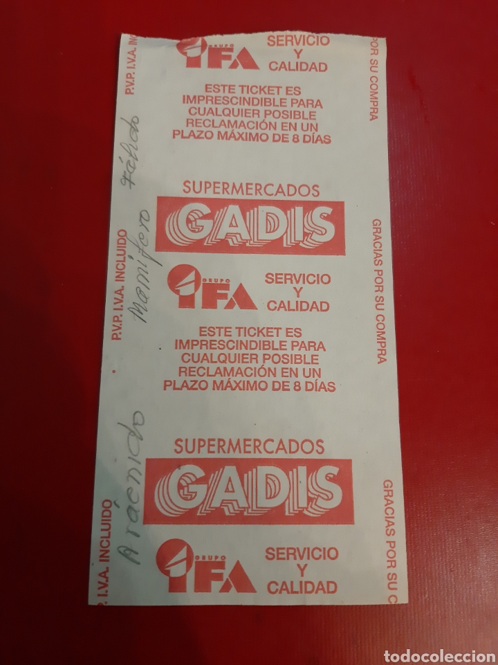 Coleccionismo: Grados Ifa Tiket supermercados - Foto 1