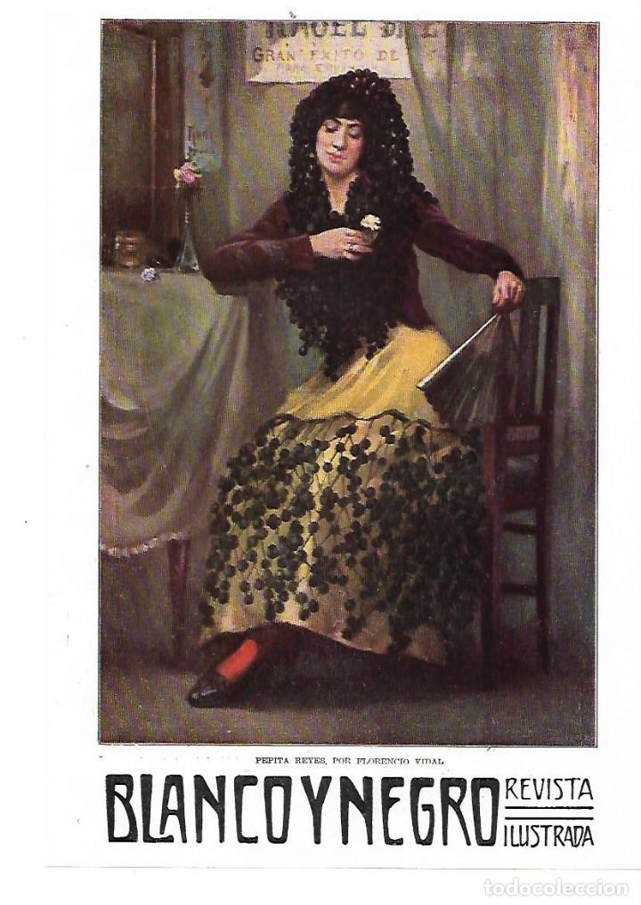 Collezionismo: A&Ntilde;O 1914 RECORTE PRENSA PINTURA DIBUJO REPRODUCCION PEPITA REYES POR FLORENCIO VIDAL