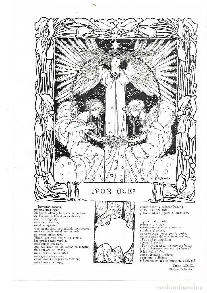 Collezionismo: A&Ntilde;O 1914 RECORTE PRENSA POESIA &iquest; POR QU&Eacute; ? POR CELSO LUCIO DIBUJO VARELA ILUSTRACION