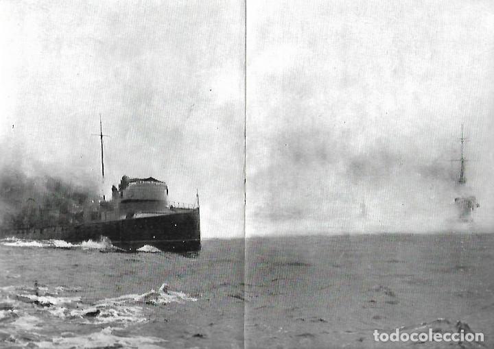 Colecionismo: A&Ntilde;O 1914 RECORTE PRENSA GUERRA MUNDIAL EUROPEA COMBATE NAVAL DE HELIGOLANO CAZATORPEDERO INGLES
