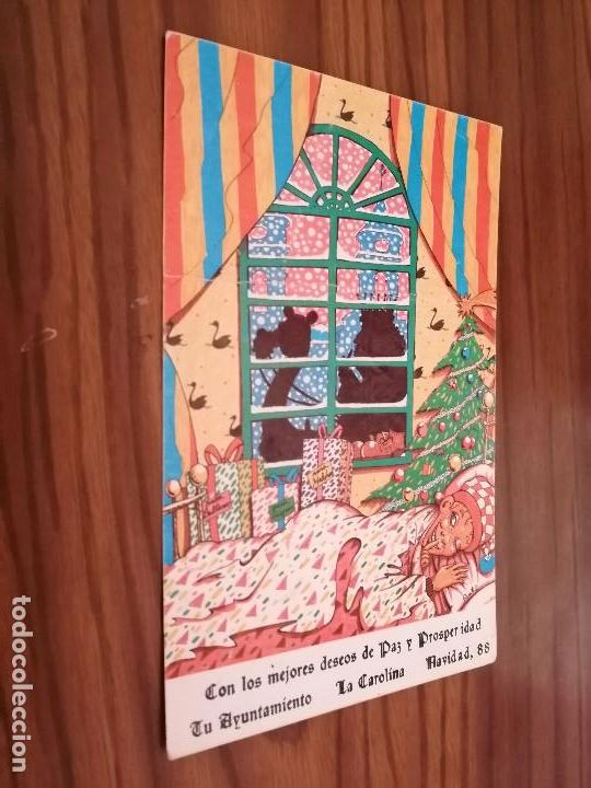 Collectionnisme: FELICITACI&Oacute;N DE NAVIDAD. LA CAROLINA. 1988. UNA CARA. BUEN ESTADO. DIFICIL DE CONSEGUIR