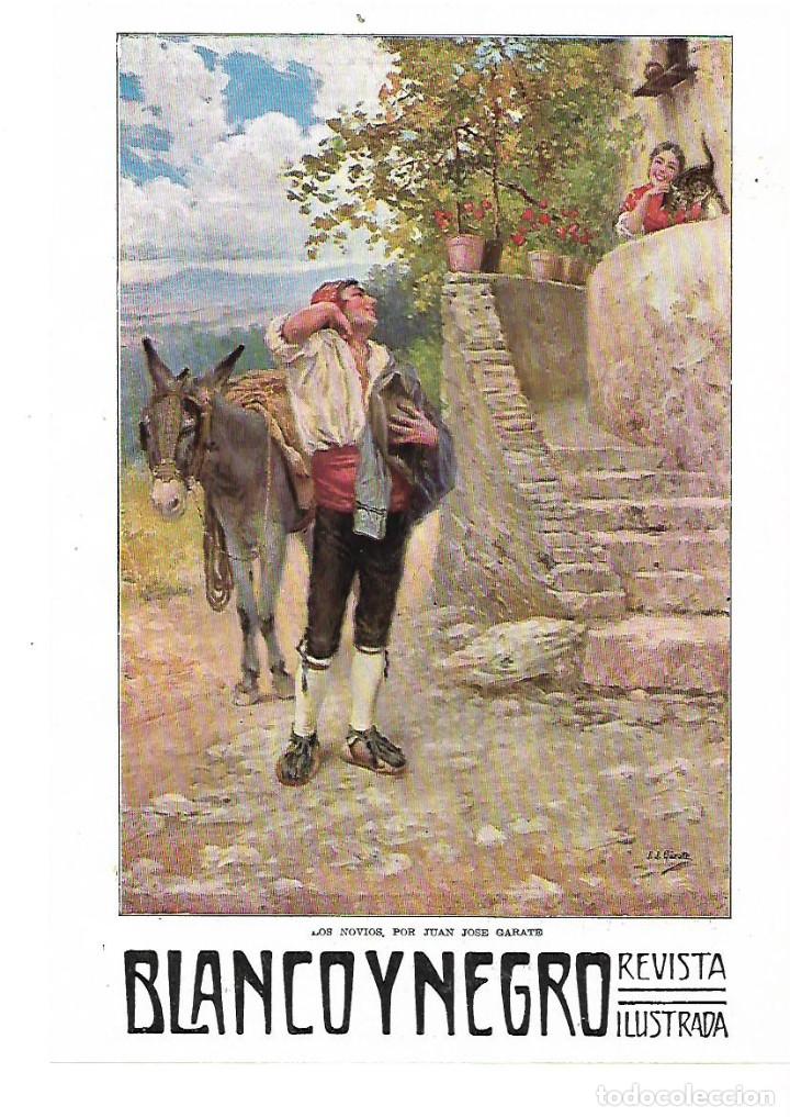 Sammelleidenschaft Papier: A&Ntilde;O 1914 RECORTE PRENSA PINTURA DIBUJO REPRODUCCION LOS NOVIOS POR JUAN JOSE GARATE