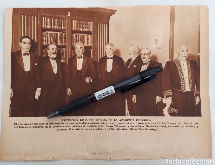 Coleccionismo: RECEPCION DE D. PIO BAROJA EN LA ACADEMIA ESPA&Ntilde;OLA. 1935