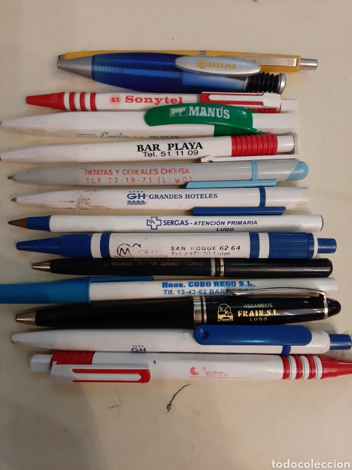 Collectionnisme: Lugo 14 bol&iacute;grafos publidad