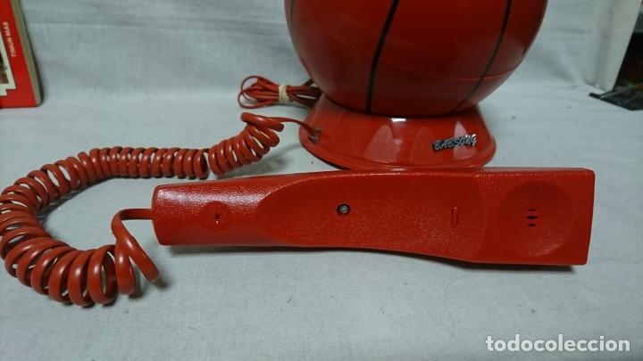 Coleccionismo: TEL&Eacute;FONO FORMA DE BAL&Oacute;N DE BALONCESTO, FUNCIONANDO - Foto 3