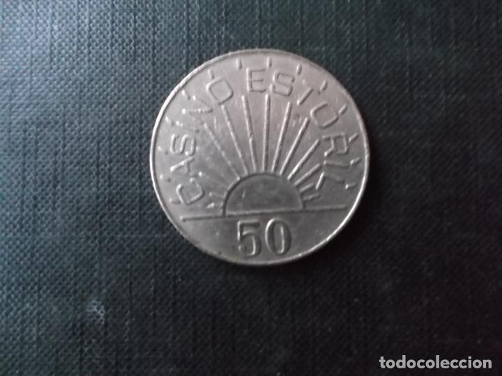 Coleccionismo: ficha casino estoril valor 50 - Foto 1