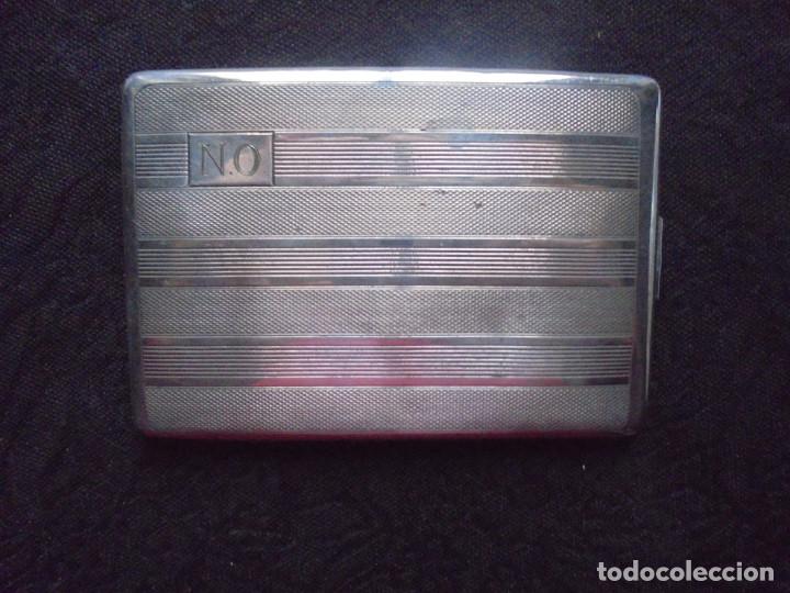 Coleccionismo: Pitillera vintage con initiales NO - Foto 1