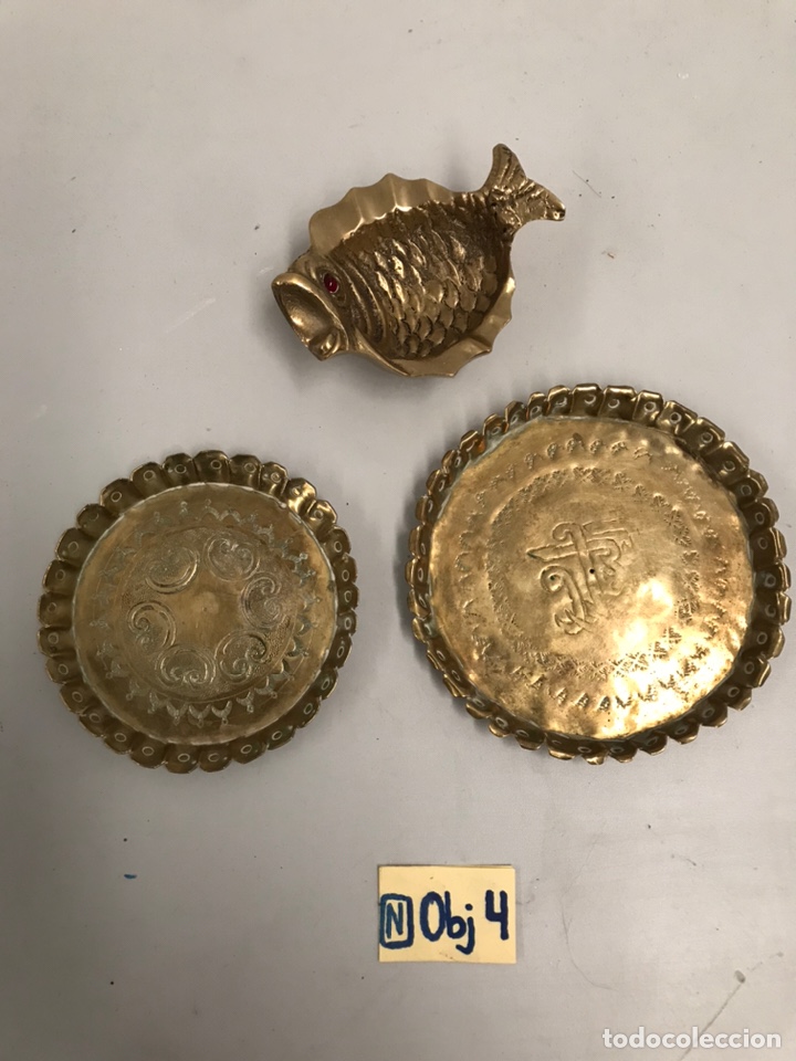 Coleccionismo: LOTE DE CENICERS DE BRONCE - Foto 1