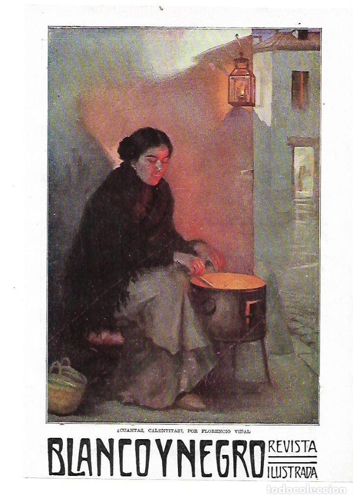 Colecionismo: A&Ntilde;O 1914 RECORTE PRENSA PINTURA DIBUJO REPRODUCCION CUANTAS CALENTITAS FLORENCIO VIDAL