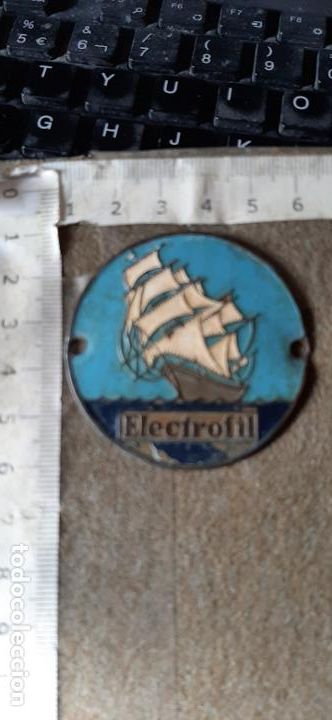 Coleccionismo: PLACA - CHAPA - EMBLEMA DE ELECTROFIL - 5 CM. - Foto 2
