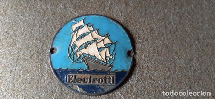 Coleccionismo: PLACA - CHAPA - EMBLEMA DE ELECTROFIL - 5 CM. - Foto 3