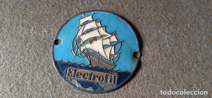 Coleccionismo: PLACA - CHAPA - EMBLEMA DE ELECTROFIL - 5 CM. - Foto 1