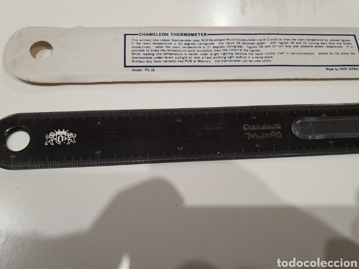 Coleccionismo: antigua regla term&oacute;metro - Foto 3