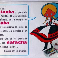 Coleccionismo: FICHA DE RECETARIO DE MARGARINA NATACHA.. Lote 187300677