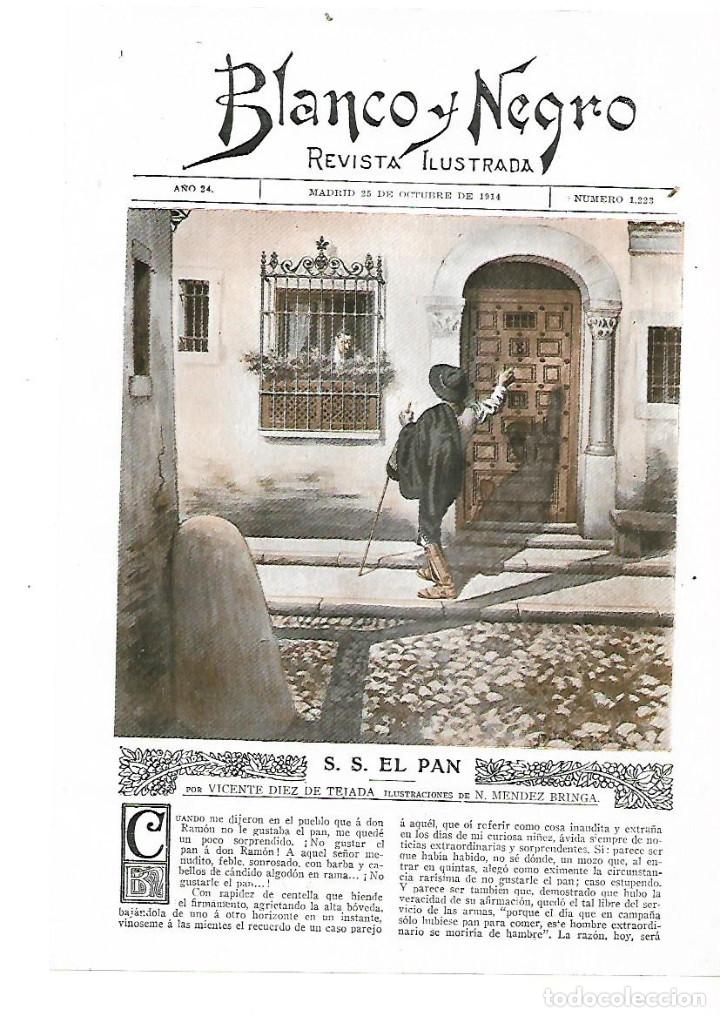 Coleccionismo: A&Ntilde;O 1914 RECORTE PRENSA RELATO CORTO EL PAN POR VICENTE DIEZ DE TEJADA DIBUJO MENDEZ BRINGA