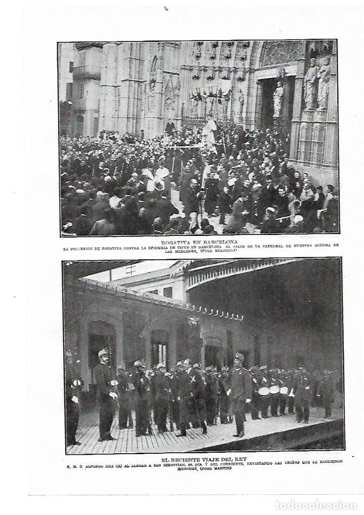 Collecting paper: A&Ntilde;O 1914 RECORTE PRENSA BARCELONA MISA PROCESION ROGATIVA CONTRA EPIDEMIA DE TIFUS CATEDRAL