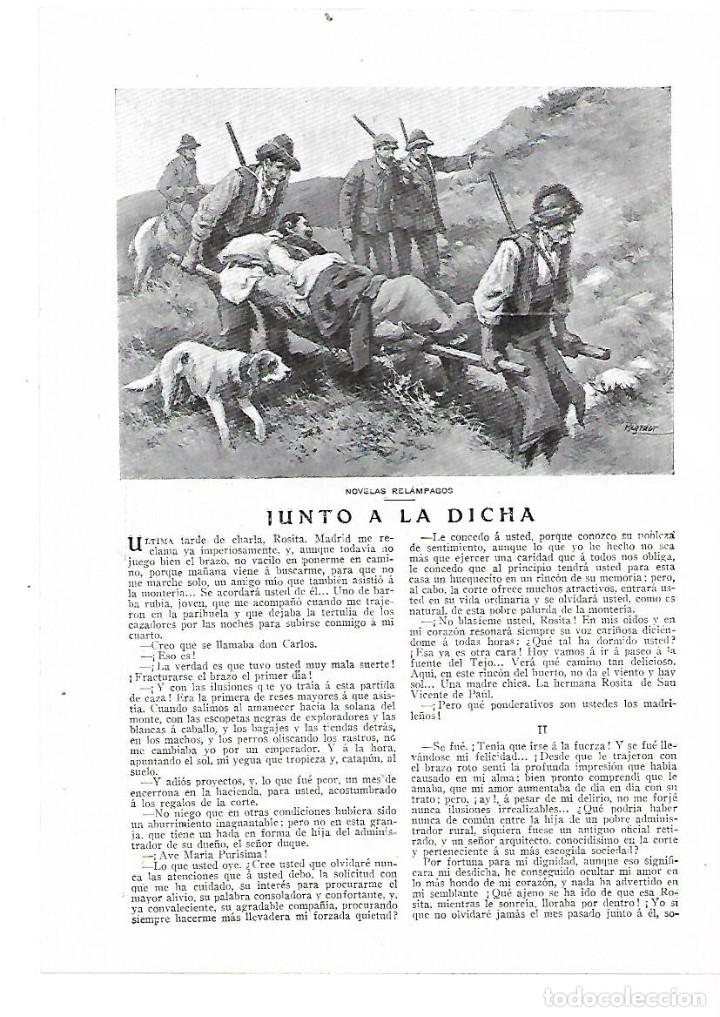 Coleccionismo: A&Ntilde;O 1914 RECORTE PRENSA RELATO CORTO JUNTO A LA DICHA ALFONSO PEREZ NIEVA DIBUJO REGIDOR