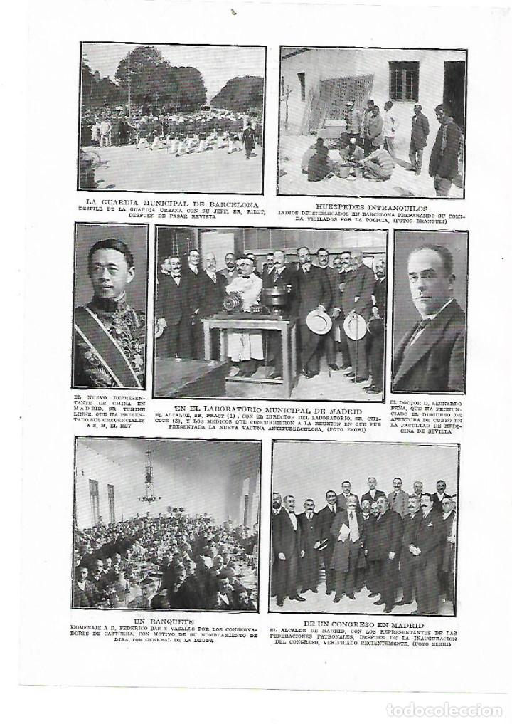 Coleccionismo: A&Ntilde;O 1914 RECORTE PRENSA PRESENTACION VACUNA TUBERCULOSIS LABORATORIO MUNICIPAL MADRID