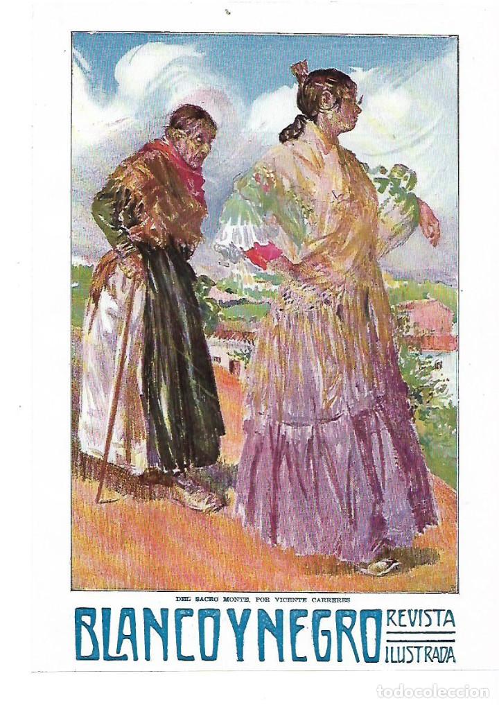 Collectionnisme: A&Ntilde;O 1914 RECORTE PRENSA PINTURA DIBUJO REPRODUCCION DEL SACRO MONTE POR VICENTE CARRERES