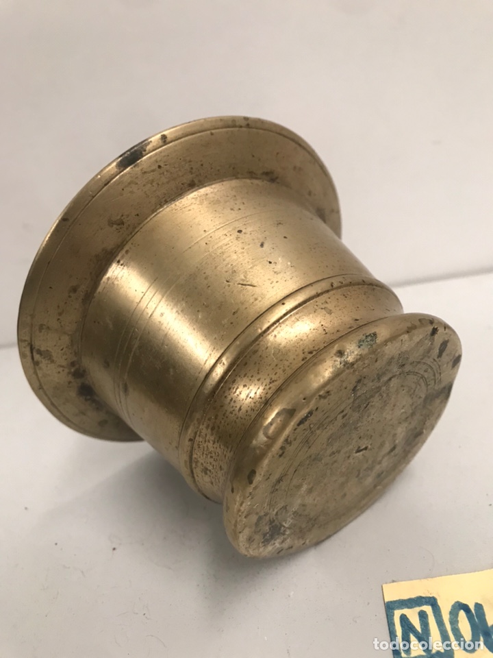 Coleccionismo: ANTIGUO MORTERO DE BRONCE - Foto 2
