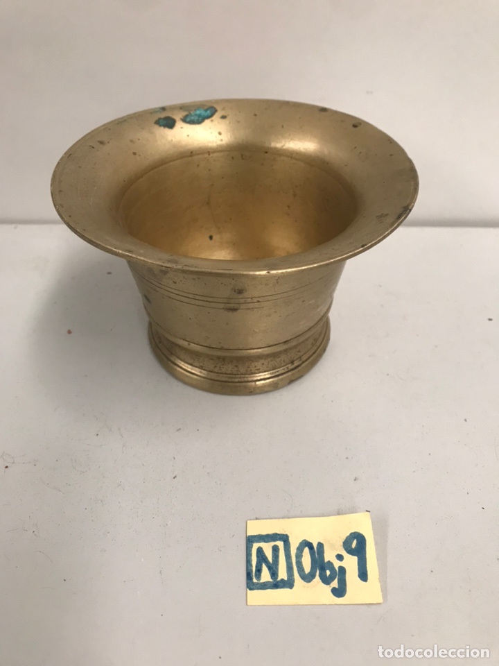 Coleccionismo: ANTIGUO MORTERO DE BRONCE - Foto 1