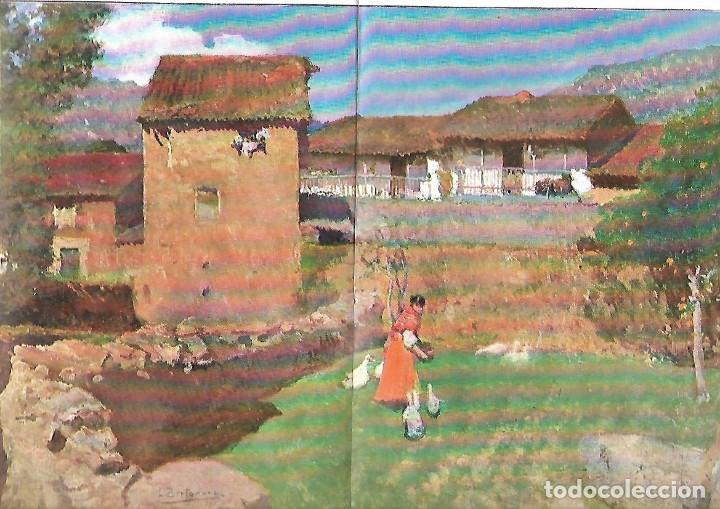 Coleccionismo: A&Ntilde;O 1913 RECORTE PRENSA PINTURA DIBUJO REPRODUCCION PAISAJE DE EXTREMADURA POR LUIS BERTODANO