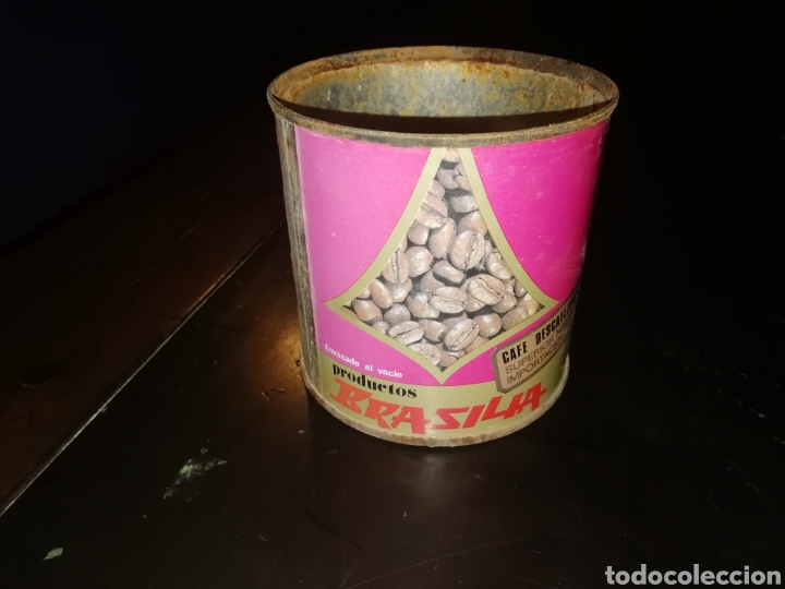 Coleccionismo: Vieja lata de cafe brasilia reus