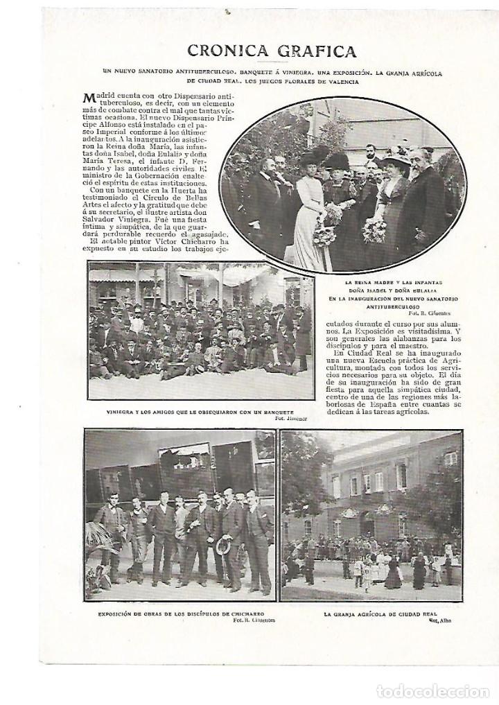 Sammelleidenschaft Papier: A&Ntilde;O 1909 RECORTE PRENSA PINTURA EXPOSICION DE LOS ALUMNOS DISCIPULOS DE VICTOR CHICHARRO PINTOR