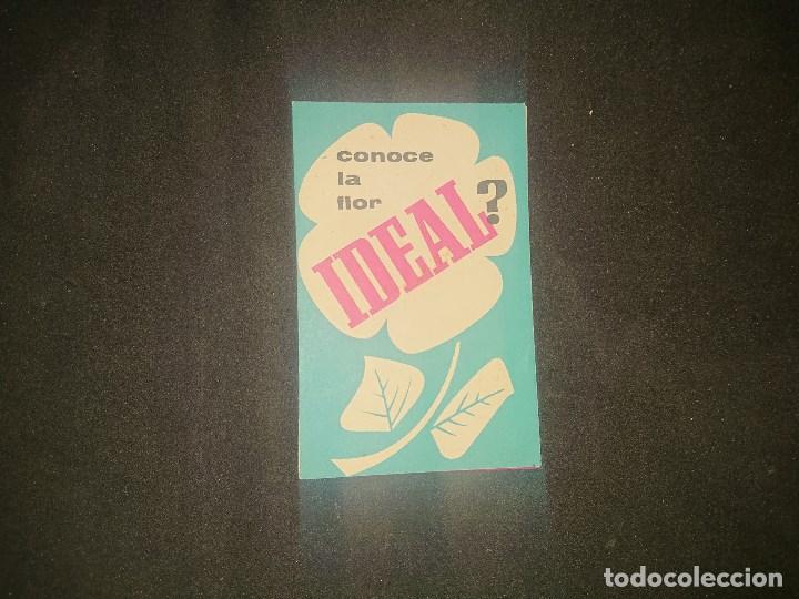 Coleccionismo: ANTIGUA TARJETA DE PROPAGANDA CONOCES LA FLOR IDEAL ? , LEER DESCRIPCION