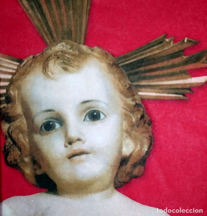 Coleccionismo: MANTEL GRANDE NI&Ntilde;O JESUS SALZILLO FELIZ NAVIDAD Y PROSPERO A&Ntilde;O NUEVO