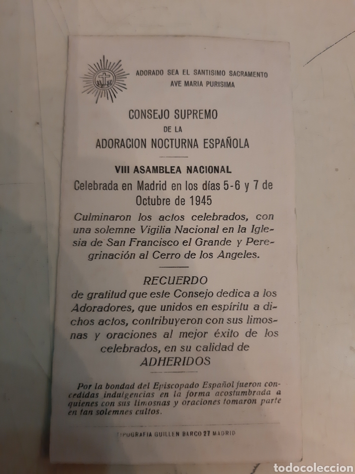 Colecionismo: 1945 Madrid Adiracion Nocturna Fotografia Guillen .