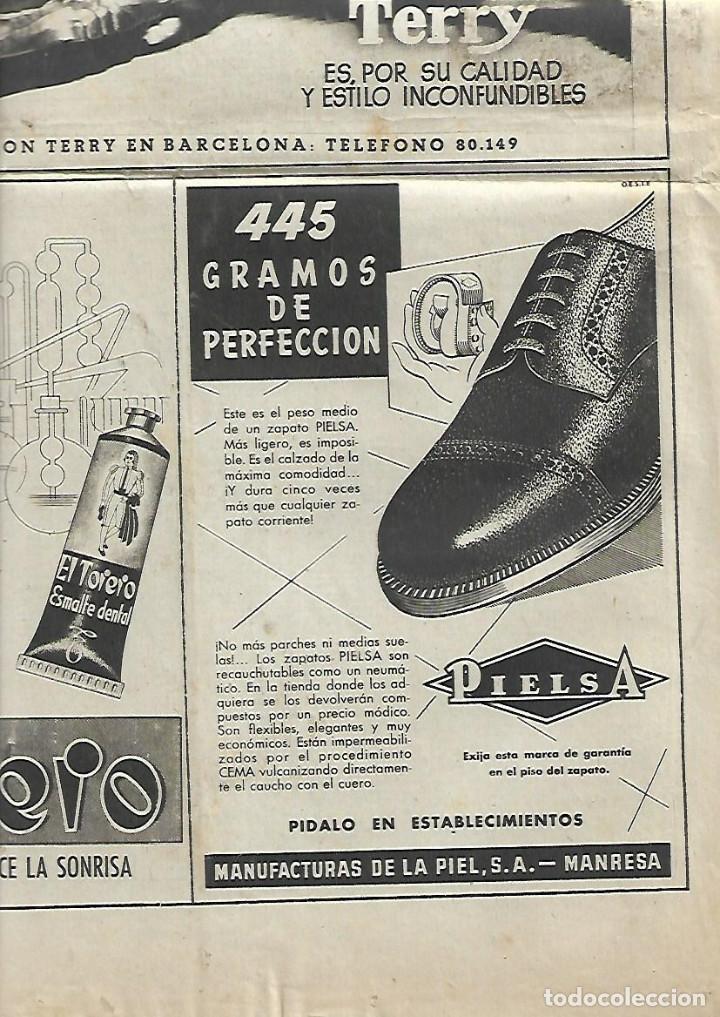Colecionismo: A&Ntilde;O 1951 RECORTE PRENSA PUBLICIDAD PIELSA CALZADO MANUFACTURAS DE LA PIEL MANRESA