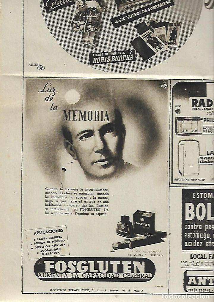 Collezionismo: A&Ntilde;O 1951 RECORTE PRENSA PUBLICIDAD FOSGLUTEN MEMORIA INSTITUTO TERAPEUTICO
