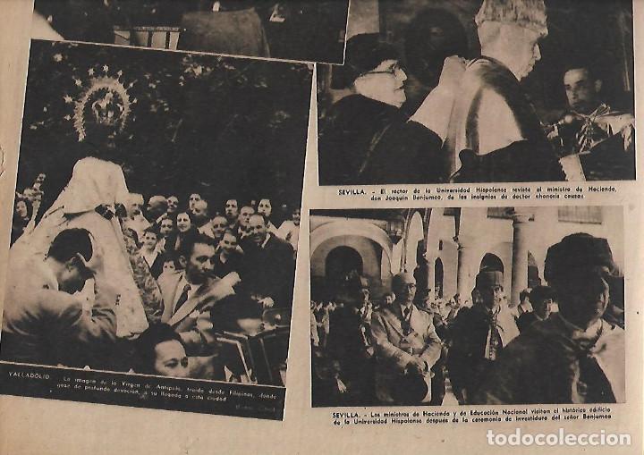 Collecting paper: A&Ntilde;O 1951 RECORTE PRENSA VALLADOLID IMAGEN VIRGEN ANTIPOLO PROCESION LLEGADA DE FILIPINAS