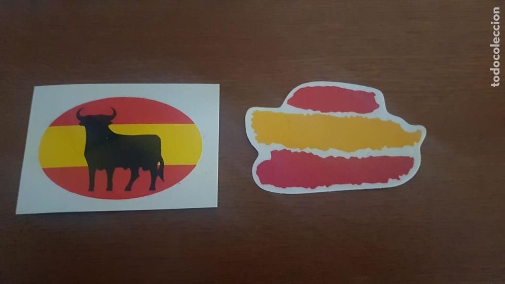 Coleccionismo: DOS PEGATINAS PLASTIFICADAS DE ESPA&Ntilde;A DIFERENTES