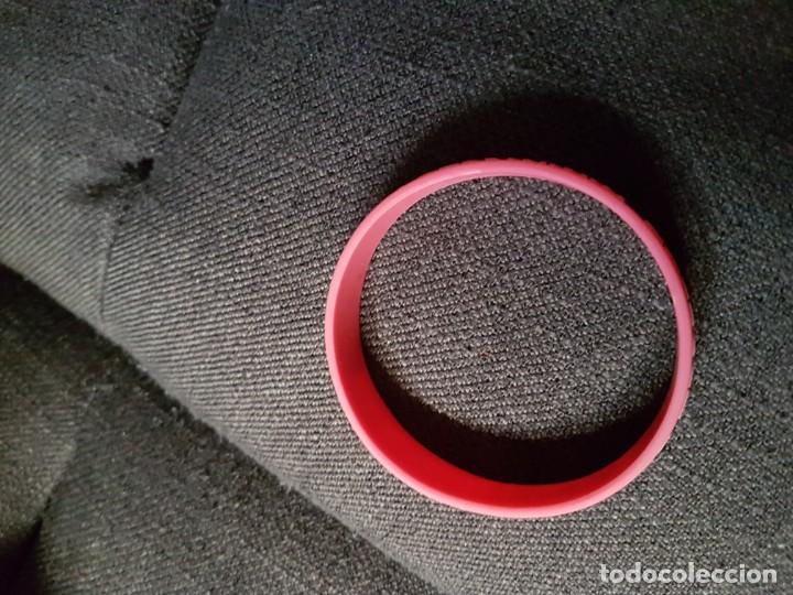 Coleccionismo: Pulsera de goma con publicidad - Foto 4