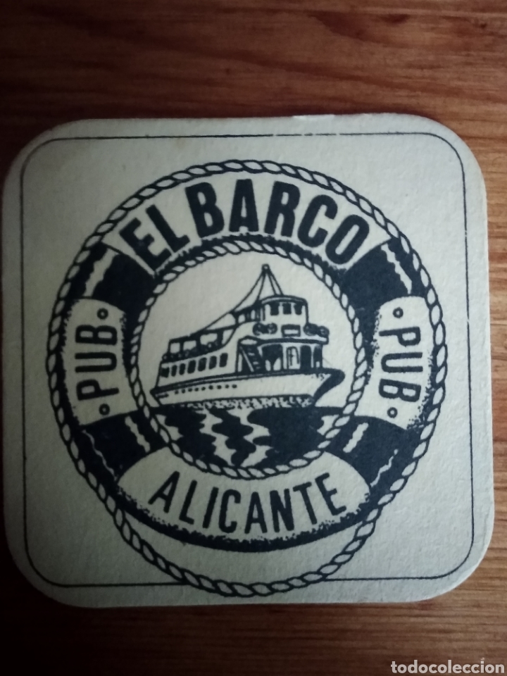 Coleccionismo: Posavasos Alicante , pub el barco - Foto 1