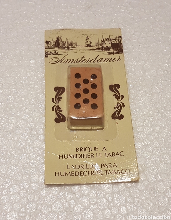 Coleccionismo: LADRILLO PARA HUMEDECER TABACO - Foto 1