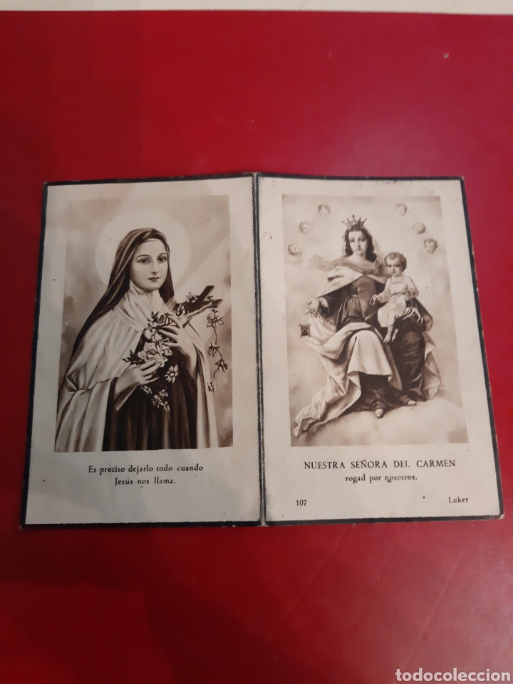 Colecionismo: Luker nuestra sra del Carmen estanpa