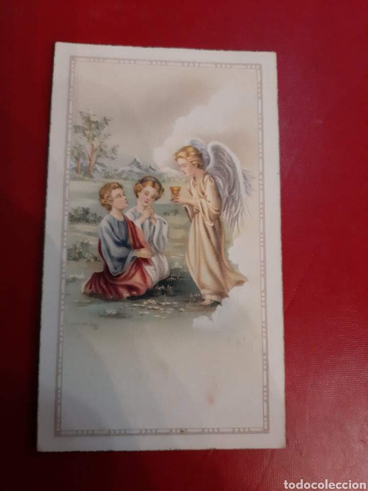 Collectionnisme: 1957 Rabade Lugo primera comunion parroquia de san Vicente imprenta Celta