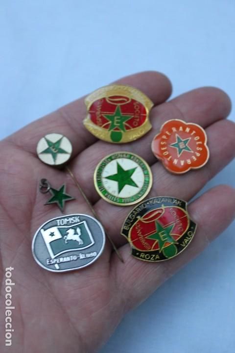 Coleccionismo: 7 INSIGNIAS ESPERANTO