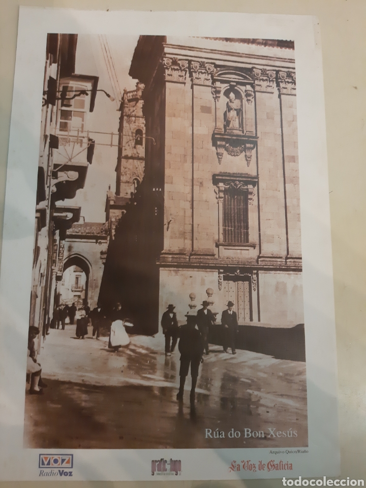 Collectionnisme: Lugo Rua do Bon Xesus 21x31vista Catedral