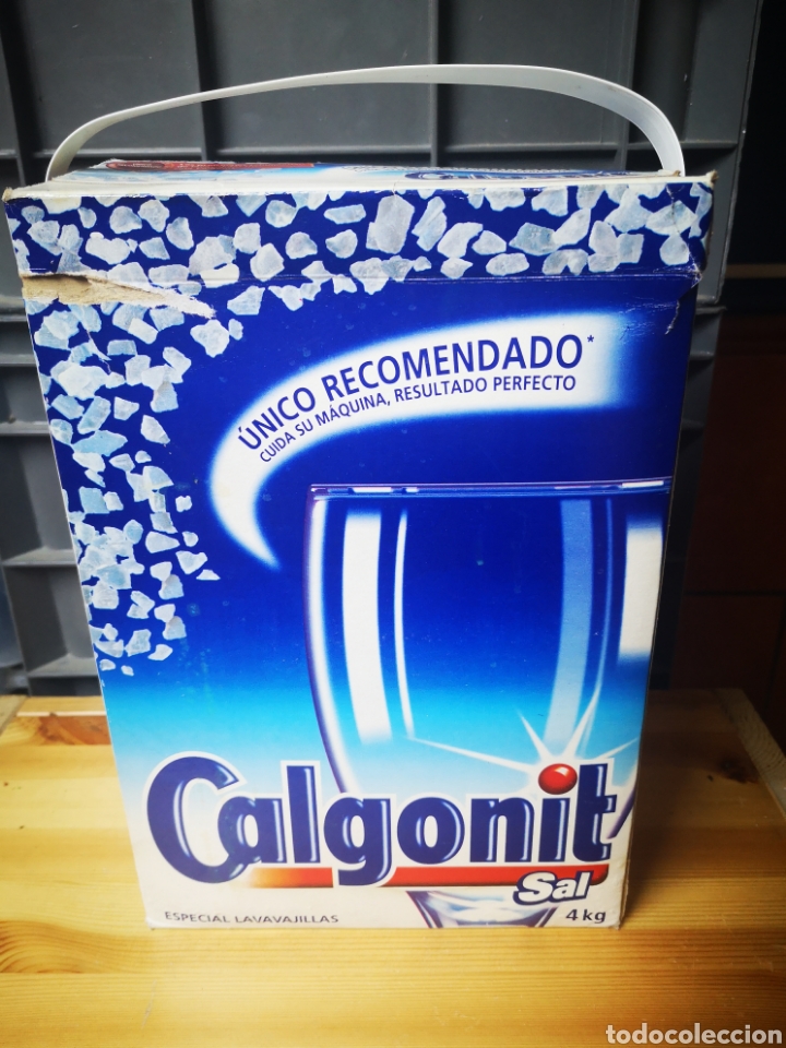 Antiguo tambor de sal calgonit