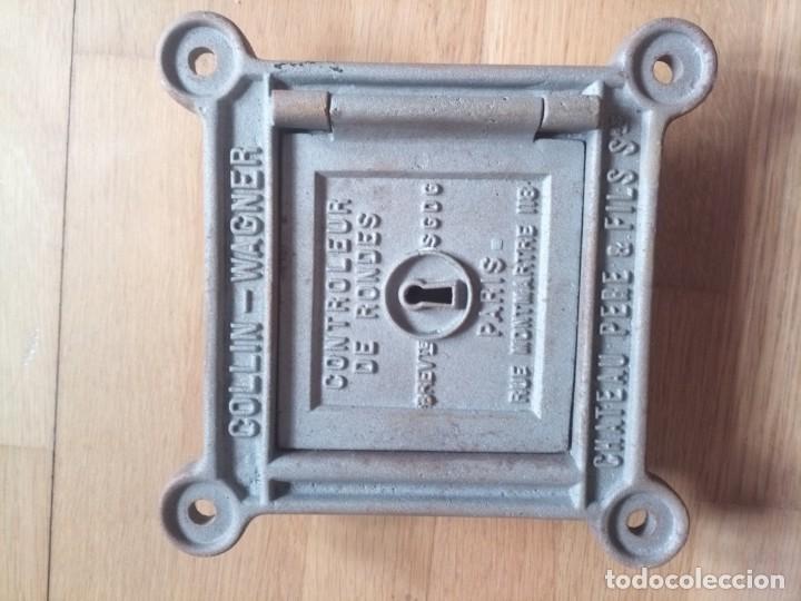 Coleccionismo: Antigua puerta caja seguridad banco Espa&ntilde;a wagner