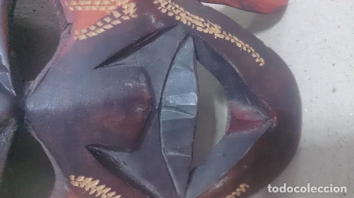 Coleccionismo: M&aacute;scara africana de madera - Foto 6