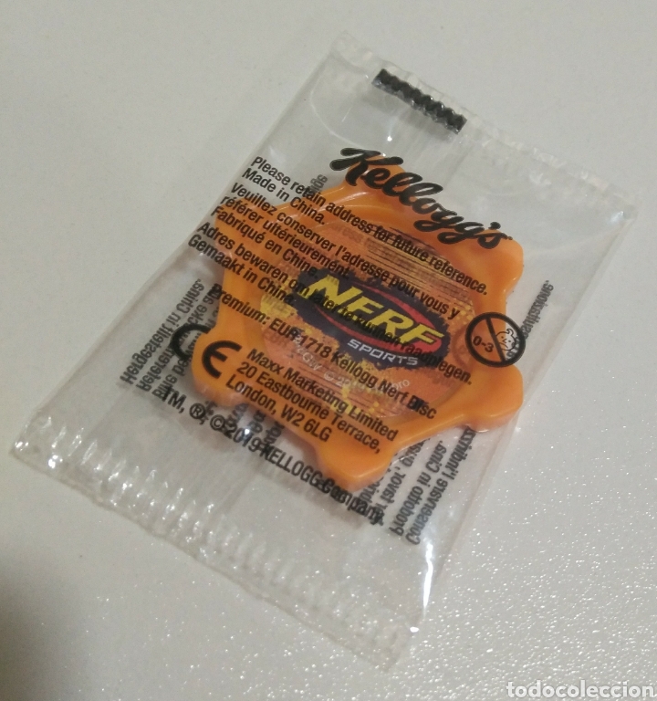 Coleccionismo: Nerf Kelloggs 2019 disco Kellogg kellog pROMOCIONAL precintado Hasbro disc
